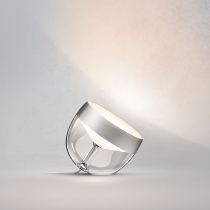 Philips - Candeeiro de mesa LED RGB com regulação Hue IRIS LED/10W/230V 2000-6500K prateado