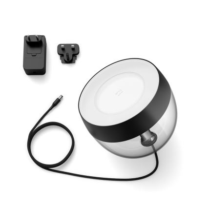 Philips - Candeeiro de mesa LED RGB com regulação Hue IRIS LED/10W/230V 2000-6500K preto