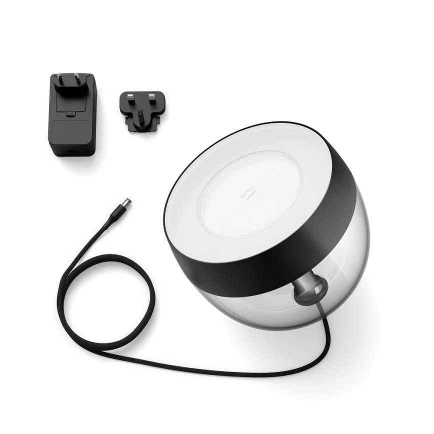Philips - Candeeiro de mesa LED RGB com regulação Hue IRIS LED/10W/230V 2000-6500K preto