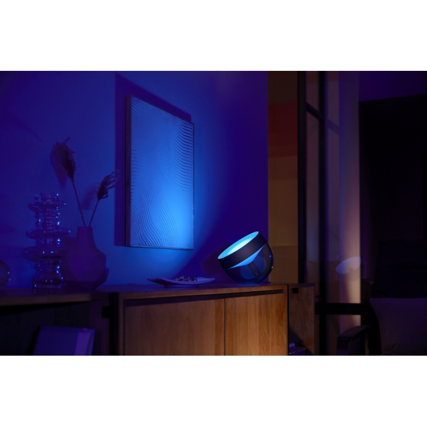 Philips - Candeeiro de mesa LED RGB com regulação Hue IRIS LED/10W/230V 2000-6500K preto
