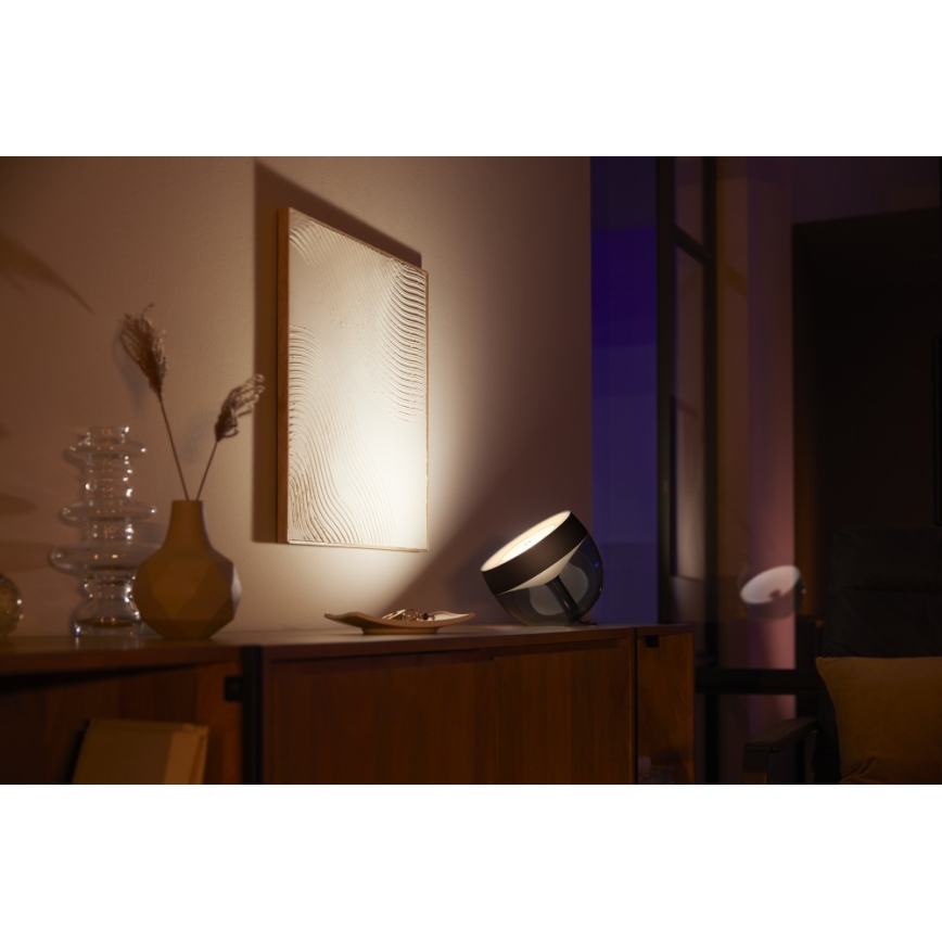Philips - Candeeiro de mesa LED RGB com regulação Hue IRIS LED/10W/230V 2000-6500K preto