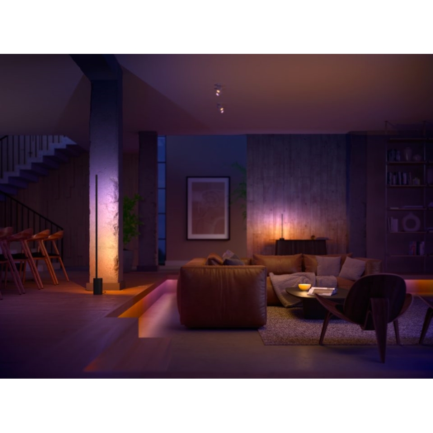 Philips - Candeeiro de mesa LED RGB com regulação Hue SIGNE LED/12W/230V 2000-6500K preto