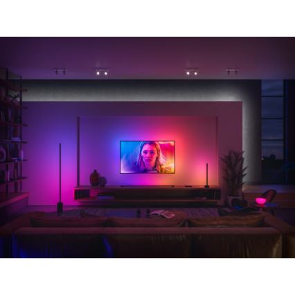 Philips - Candeeiro de mesa LED RGB com regulação Hue SIGNE LED/12W/230V 2000-6500K preto