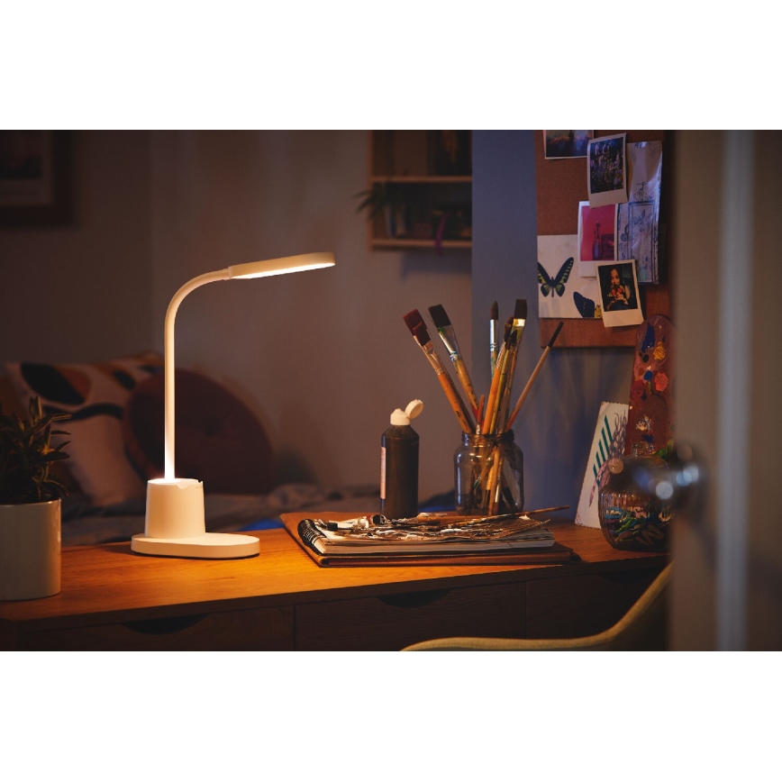 Philips - Candeeiro de mesa táctil LED com regulação BUCKET LED/7W/5V 1800 mAh 3000/4000/5700K CRI 90