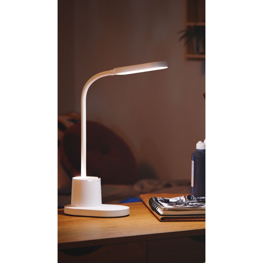 Philips - Candeeiro de mesa táctil LED com regulação BUCKET LED/7W/5V 1800 mAh 3000/4000/5700K CRI 90