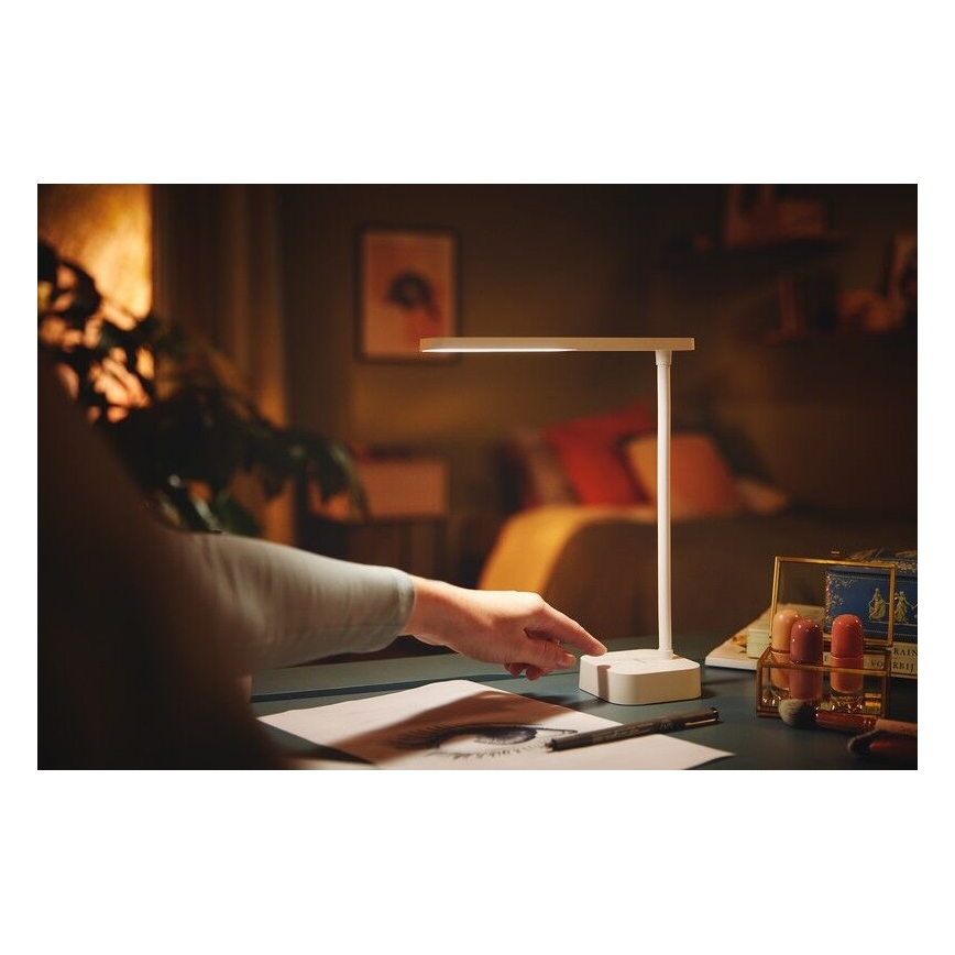 Philips - Candeeiro de mesa táctil LED com regulação TILPA LED/5W/5V 1800 mAh