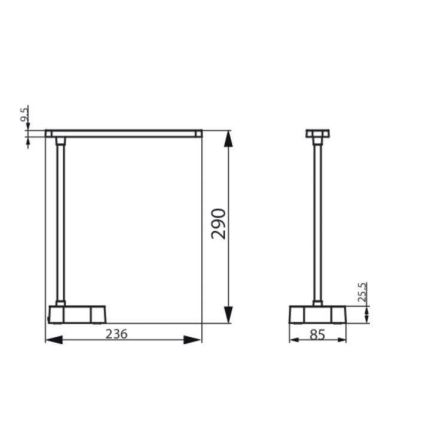 Philips - Candeeiro de mesa táctil LED com regulação TILPA LED/5W/5V 1800 mAh