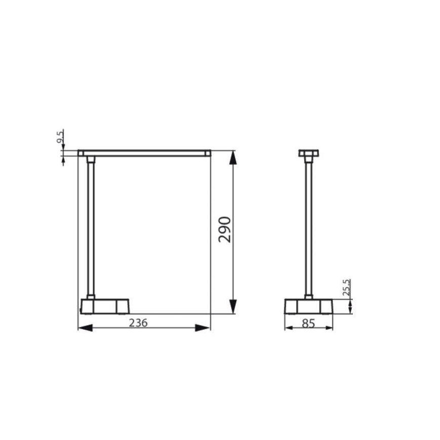 Philips - Candeeiro de mesa táctil LED com regulação TILPA LED/5W/5V 1800 mAh
