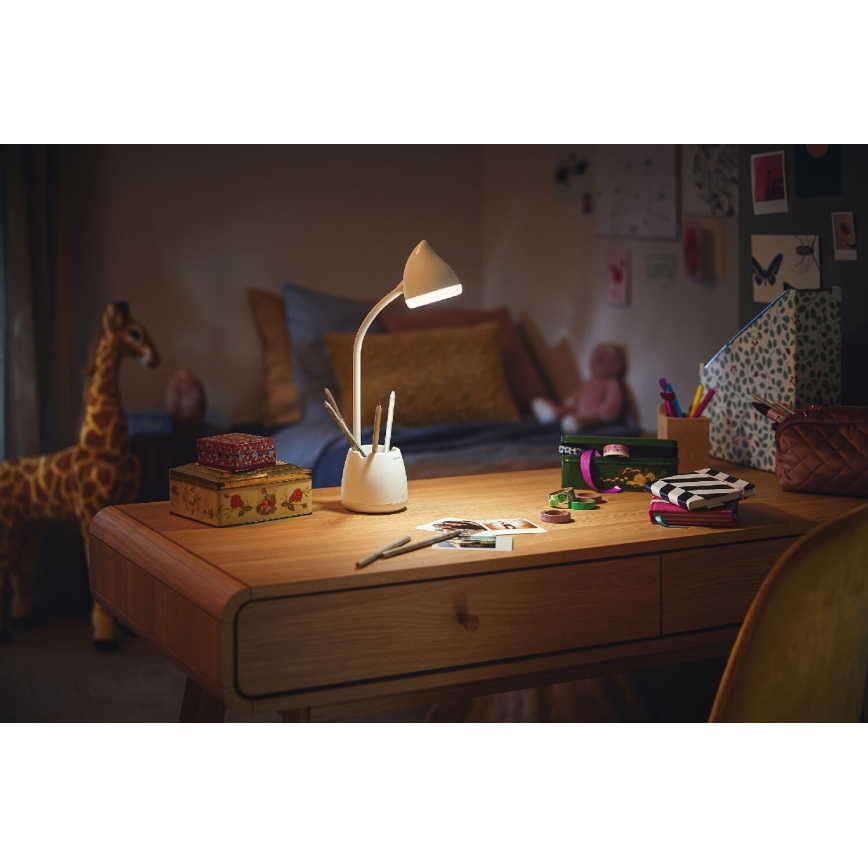 Philips - Candeeiro de mesa táctil LED com regulação HAT LED/4,5W/5V 3000/4000/5700K CRI 90