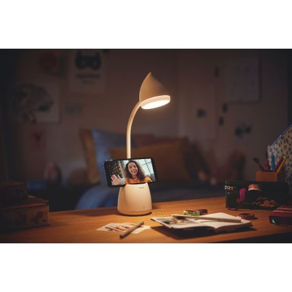Philips - Candeeiro de mesa táctil LED com regulação HAT LED/4,5W/5V 3000/4000/5700K CRI 90