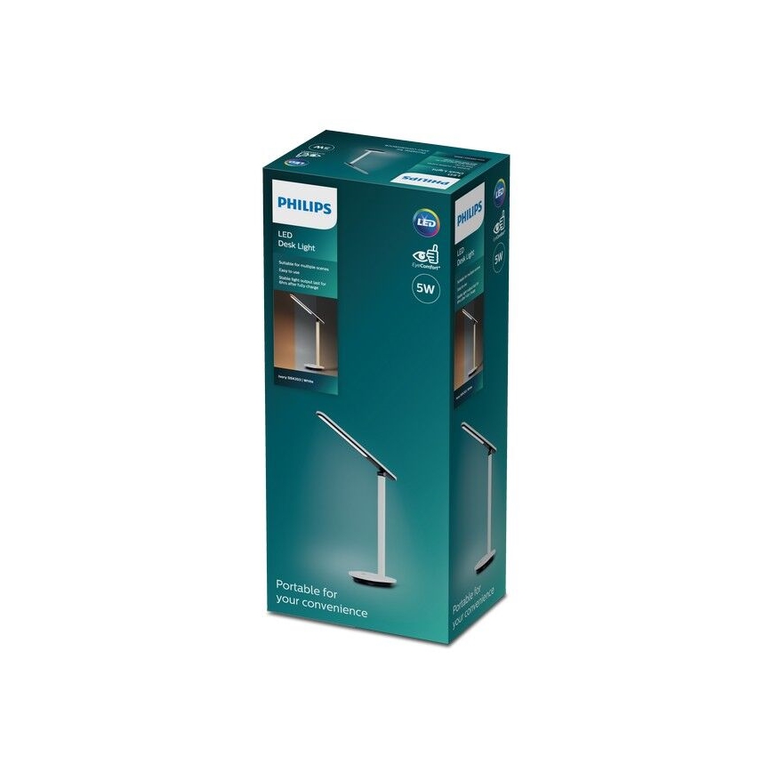 Philips - Candeeiro de mesa táctil LED com regulação IVORY LED/5W/5V 2700/3600/5000K CRI 90