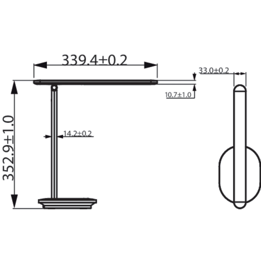 Philips - Candeeiro de mesa táctil LED com regulação IVORY LED/5W/5V 2700/3600/5000K CRI 90