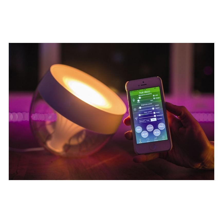 Philips - Candeeiro de secretária LED RGB com regulação Hue IRIS LED/10W/230V 2000-6500K branco