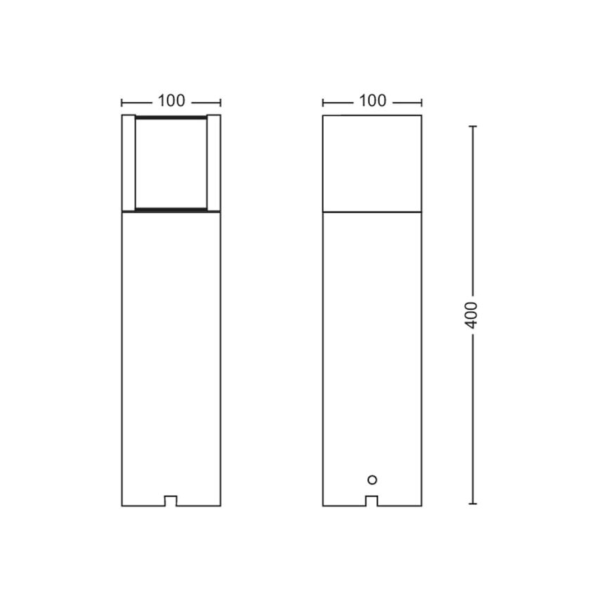 Philips - Candeeiro exterior LED LED/6W/12V 4000K 2700K IP44