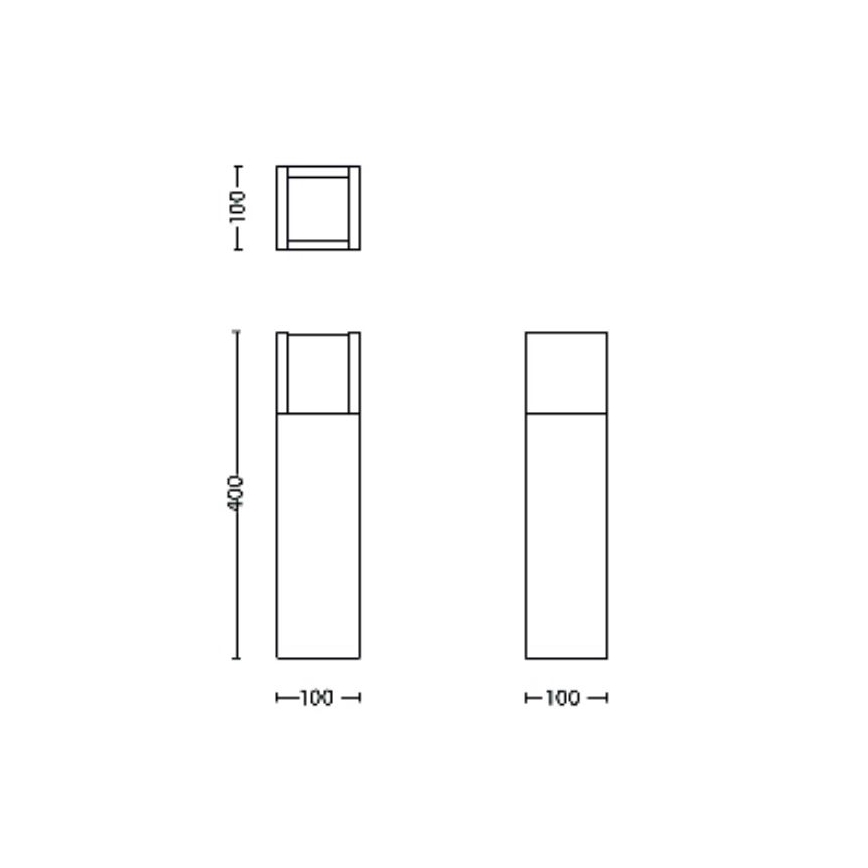 Philips - Candeeiro exterior LED ARBOUR LED/3,8W/230V 40 cm 2700K IP44