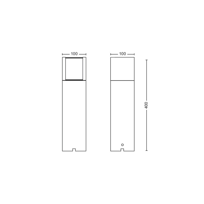 Philips - Candeeiro exterior LED LED/6W/12V 2700K IP44