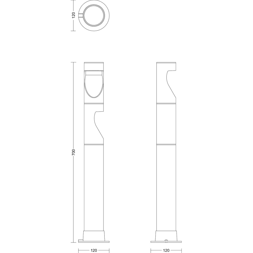 Philips - Candeeiro exterior LED GARDENLINK DESI LED/1,5W/24V 2700K IP44