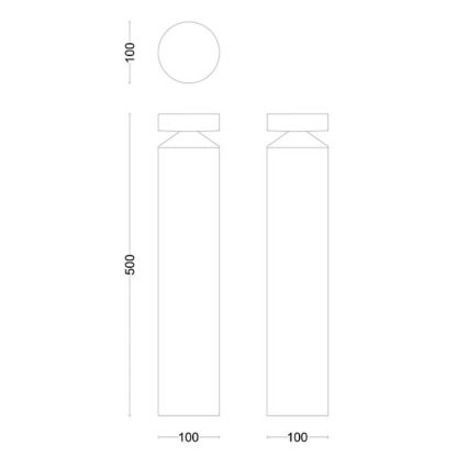 Philips - Candeeiro exterior LED LAVEN LED/6W/230V 2700K IP44