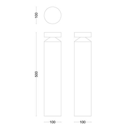 Philips - Candeeiro exterior LED LAVEN LED/6W/230V 4000K IP44