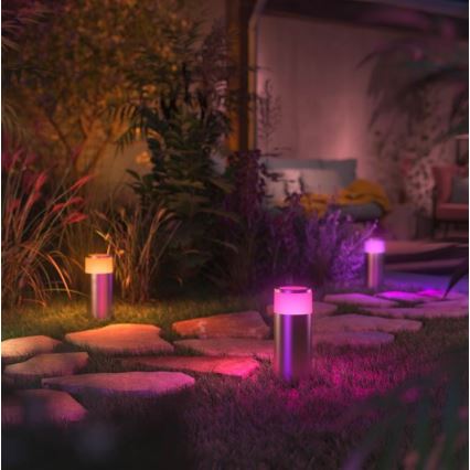 Philips - Candeeiro exterior LED RGBW com regulação Hue CALLA LED/8W/230V IP44