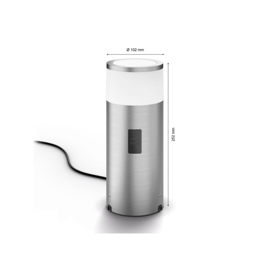 Philips - Candeeiro exterior LED RGBW com regulação Hue CALLA LED/8W/230V IP44