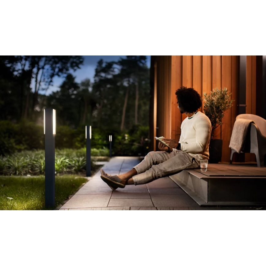 Philips - Candeeiro exterior LED STRATOSPHERE LED/3,8W/230V 77 cm 2700K IP44