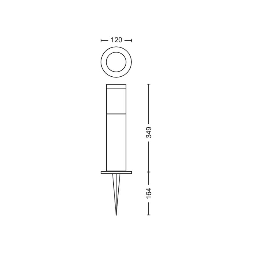 Philips - Candeeiro exterior LED GARDENLINK LED/6W/12V 4000K IP44