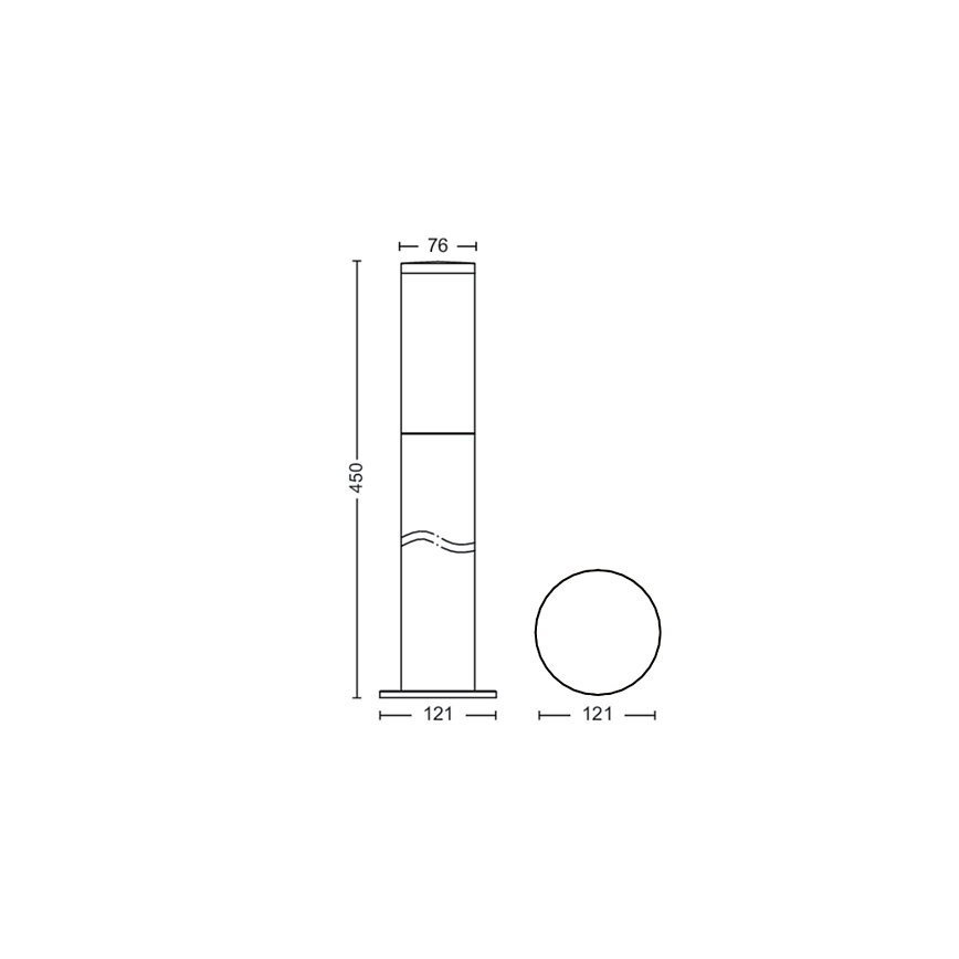 Philips - Candeeiro exterior 1xE27/20W/230V 45 cm IP44
