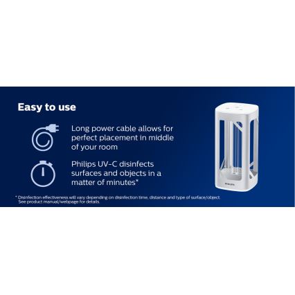 Philips - Candeeiro germicida com sensor UV-C/24W/230V