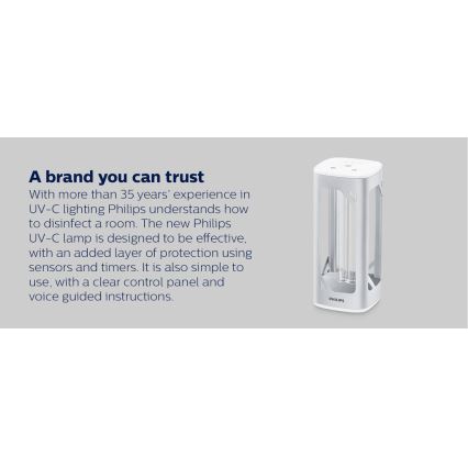 Philips - Candeeiro germicida com sensor UV-C/24W/230V