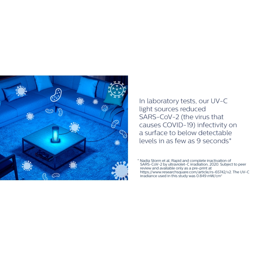 Philips - Candeeiro germicida com sensor UV-C/24W/230V