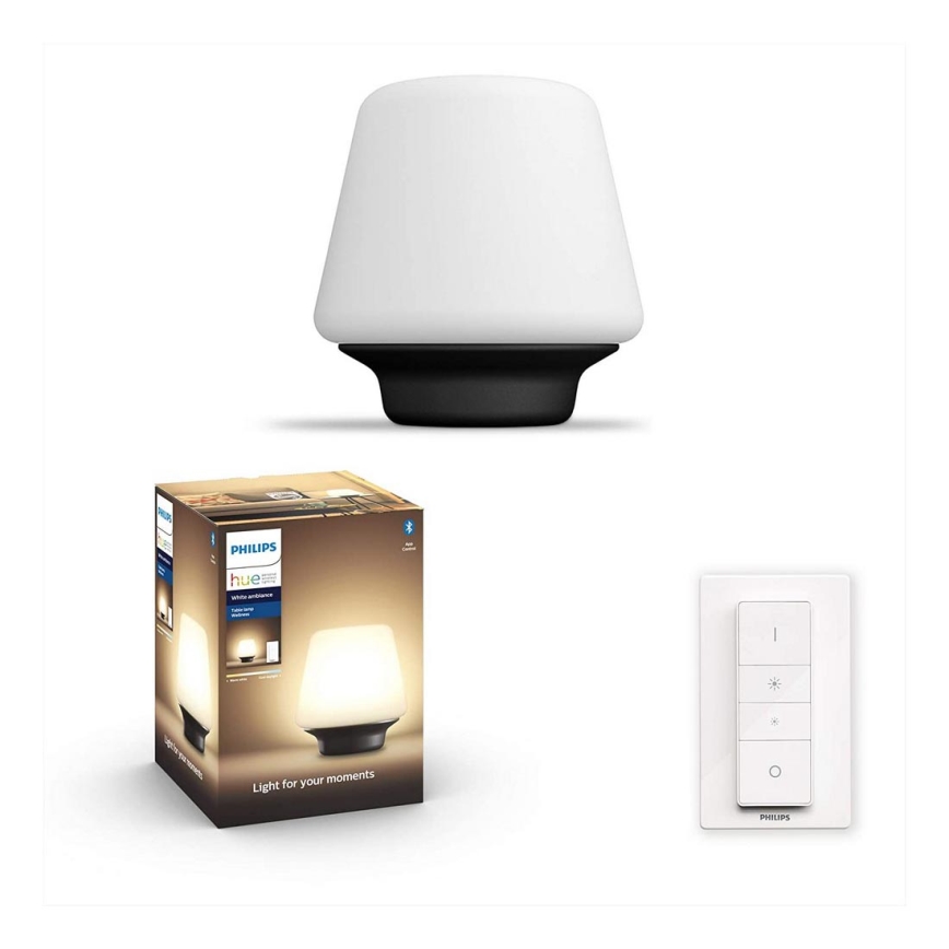 Philips - Candeeiro LED com regulação Hue WELLNESS 1xE27/8,5W/230V + CR