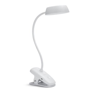 Philips - Candeeiro LED regulável com clipe DONUTCLIP LED/3W/5V 1200 mAh CRI 90 branco