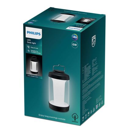 Philips - Candeeiro portátil LED com regulação CICERO LED/6W/5V IP54
