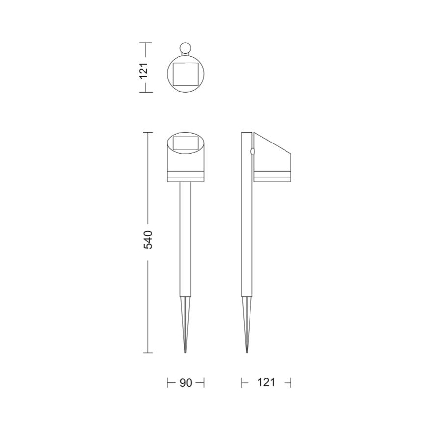 Philips - Candeeiro solar LED FYCE LED/1,5W/3,7VIP44