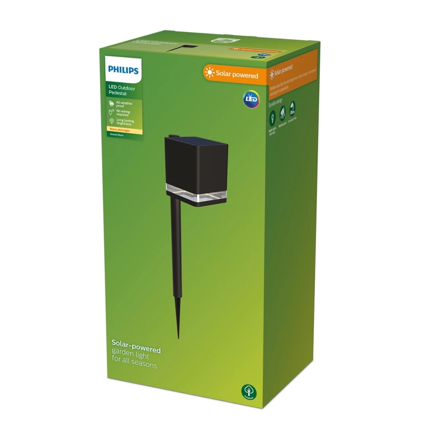 Philips - Candeeiro solar LED VIRONA LED/1,8W/3,7V 2700K IP44