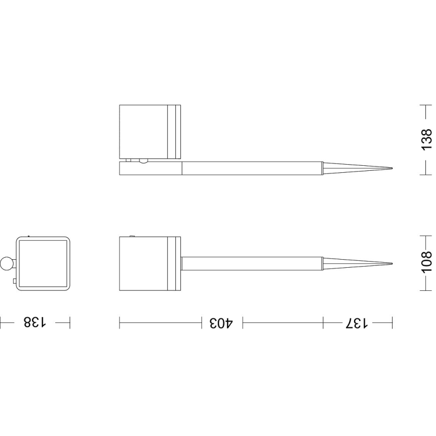 Philips - Candeeiro solar LED VIRONA LED/1,8W/3,7V 2700K IP44