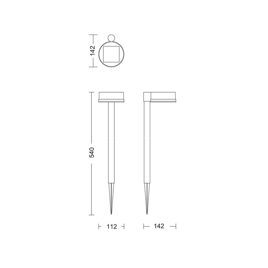 Philips - Candeeiro solar LED VYNCE LED/1,5W/3,7V IP44