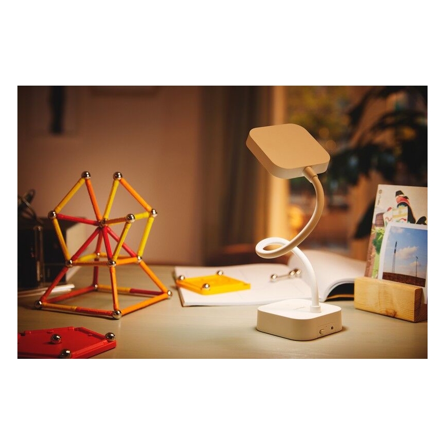 Philips - Candeeiro táctil de mesa LED com regulação ROCK LED/5W/5V 1800mAh