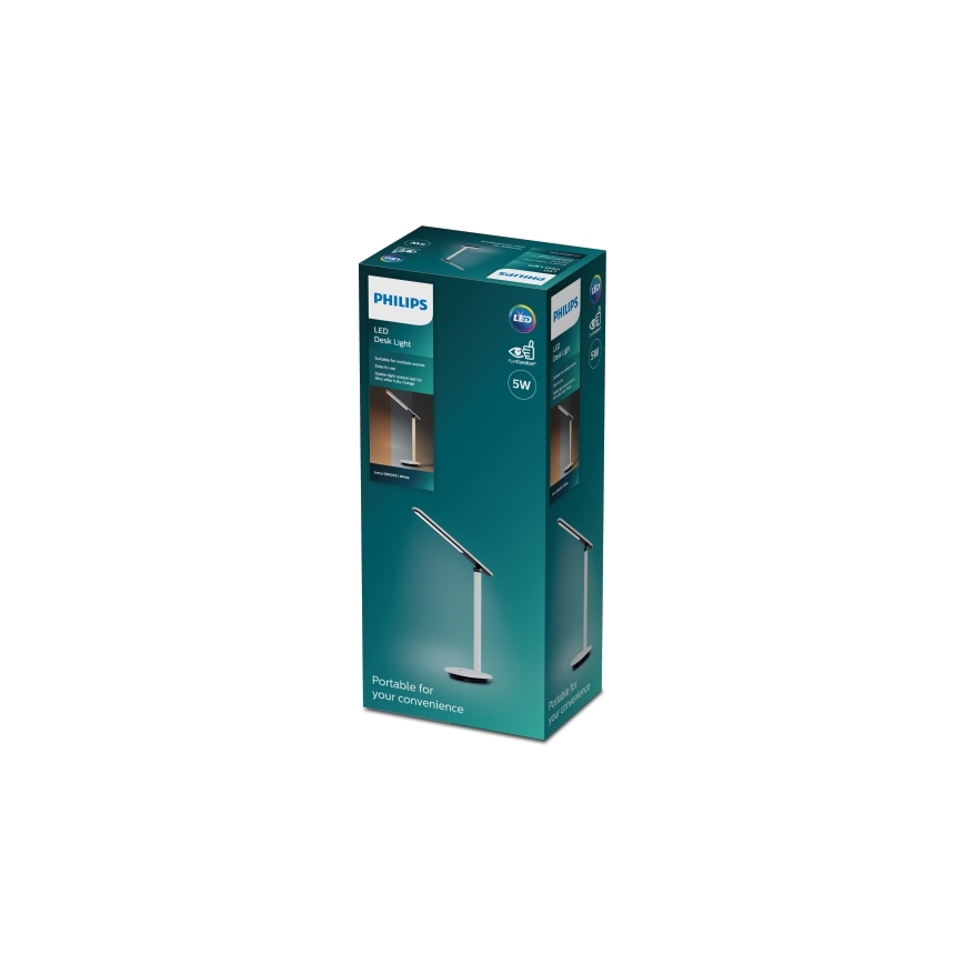 Philips - Candeeiro táctil de mesa LED com regulação ROCK LED/5W/5V 1800mAh