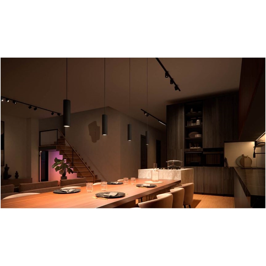 Philips - Candelabro suspenso para sistema de carril LED RGB com regulação Hue PERIFO LED RGB/5,2W/24V 2000-6500K