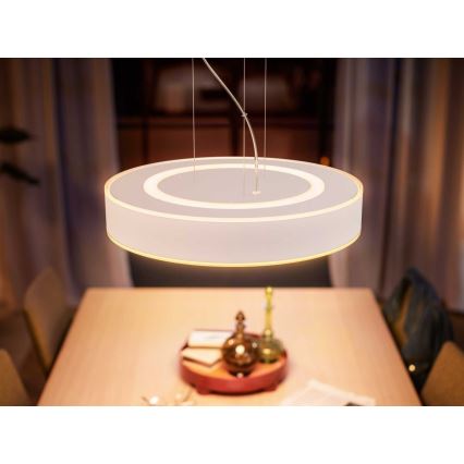 Philips - Candelabro suspenso LED com regulação Hue LED/33,5W/230V 2200-6500K branco + controlo remoto