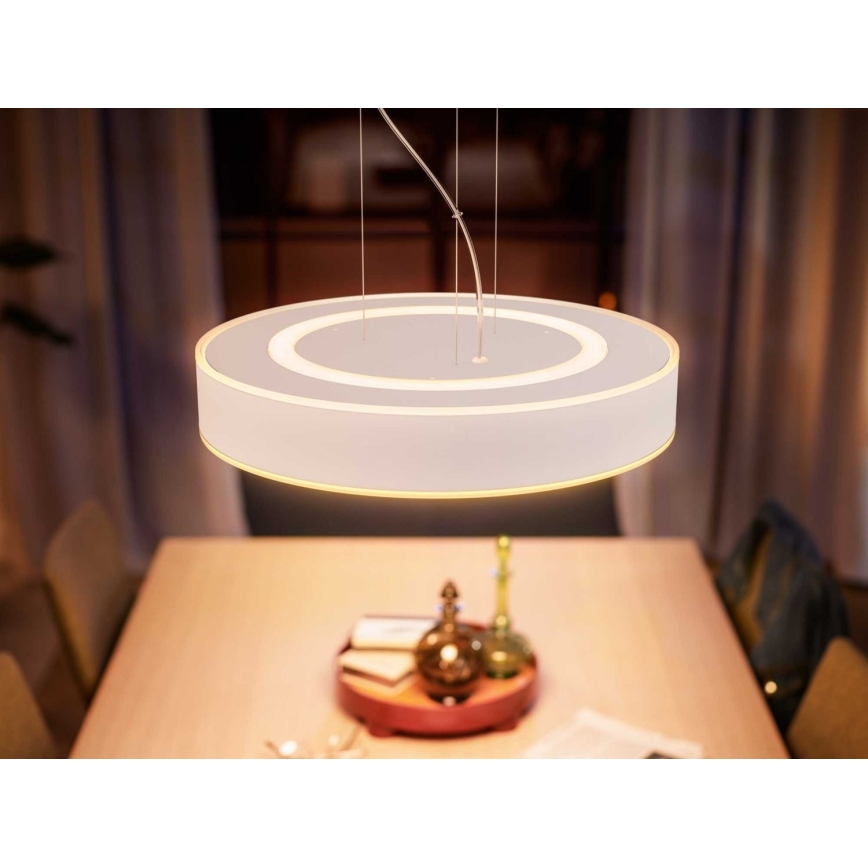 Philips - Candelabro suspenso LED com regulação Hue LED/33,5W/230V 2200-6500K branco + controlo remoto