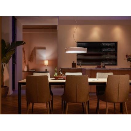 Philips - Candelabro suspenso LED com regulação Hue LED/33,5W/230V 2200-6500K branco + controlo remoto