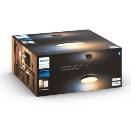 Philips - Candelabro suspenso LED com regulação Hue LED/33,5W/230V 2200-6500K preto + controlo remoto