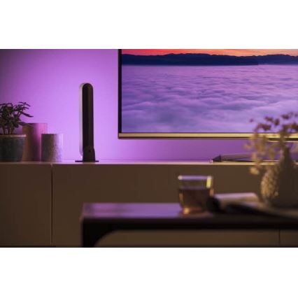 Philips - CONJUNTO 2x Candeeiro de mesa LED RGB com regulação Hue PLAY LED/6W/230V branco