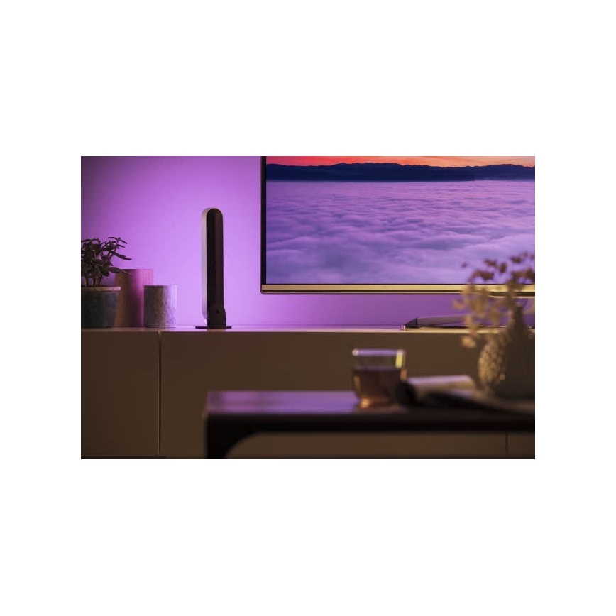 Philips - CONJUNTO 2x Candeeiro de mesa LED RGB com regulação Hue PLAY LED/6W/230V branco
