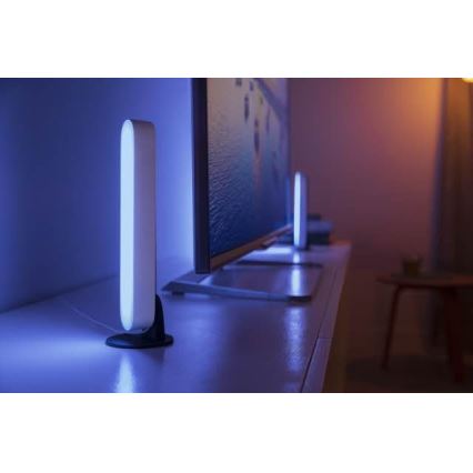 Philips - CONJUNTO 2x Candeeiro de mesa LED RGB com regulação Hue PLAY LED/6W/230V branco