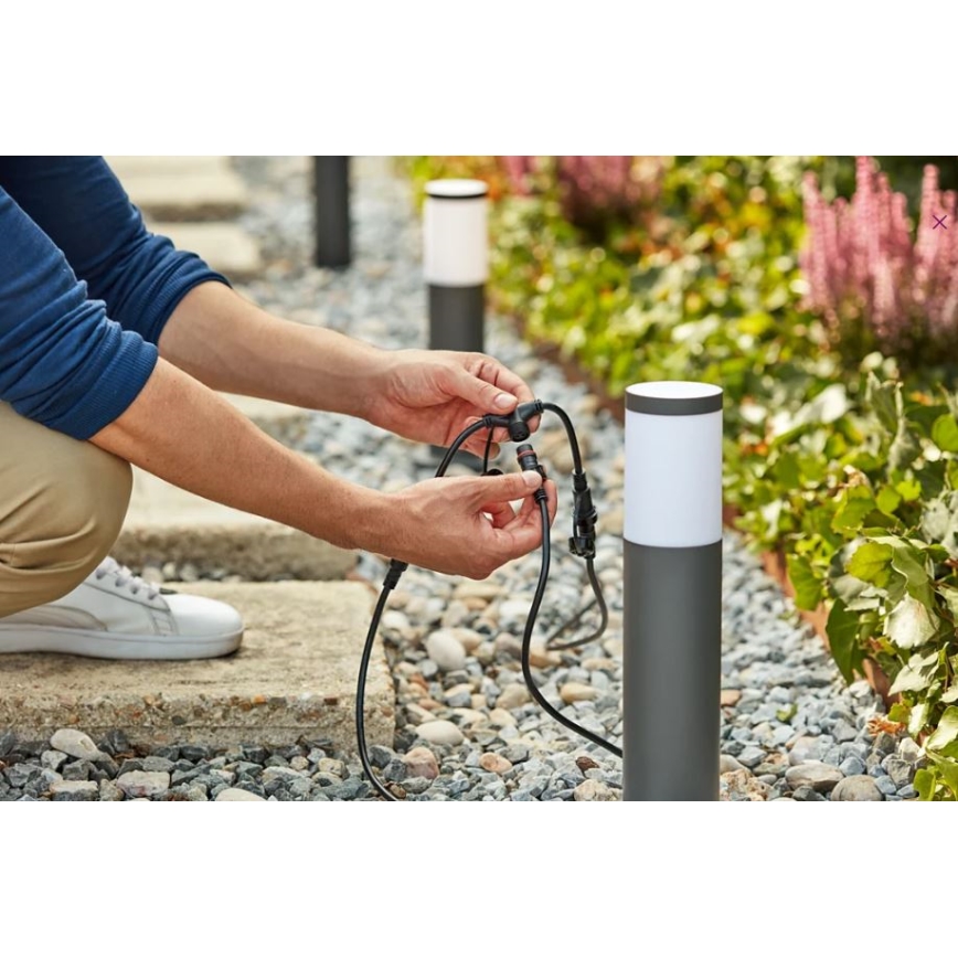 Philips - CONJUNTO 3x Candeeiro exterior LED GARDENLINK LED/24W/230V 2700K IP44