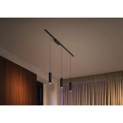 Philips - CONJUNTO 3x Candelabro suspenso para sistema de carril LED RGBW com regulação Hue PERIFO LED/15,6W/230V 2000-6500K